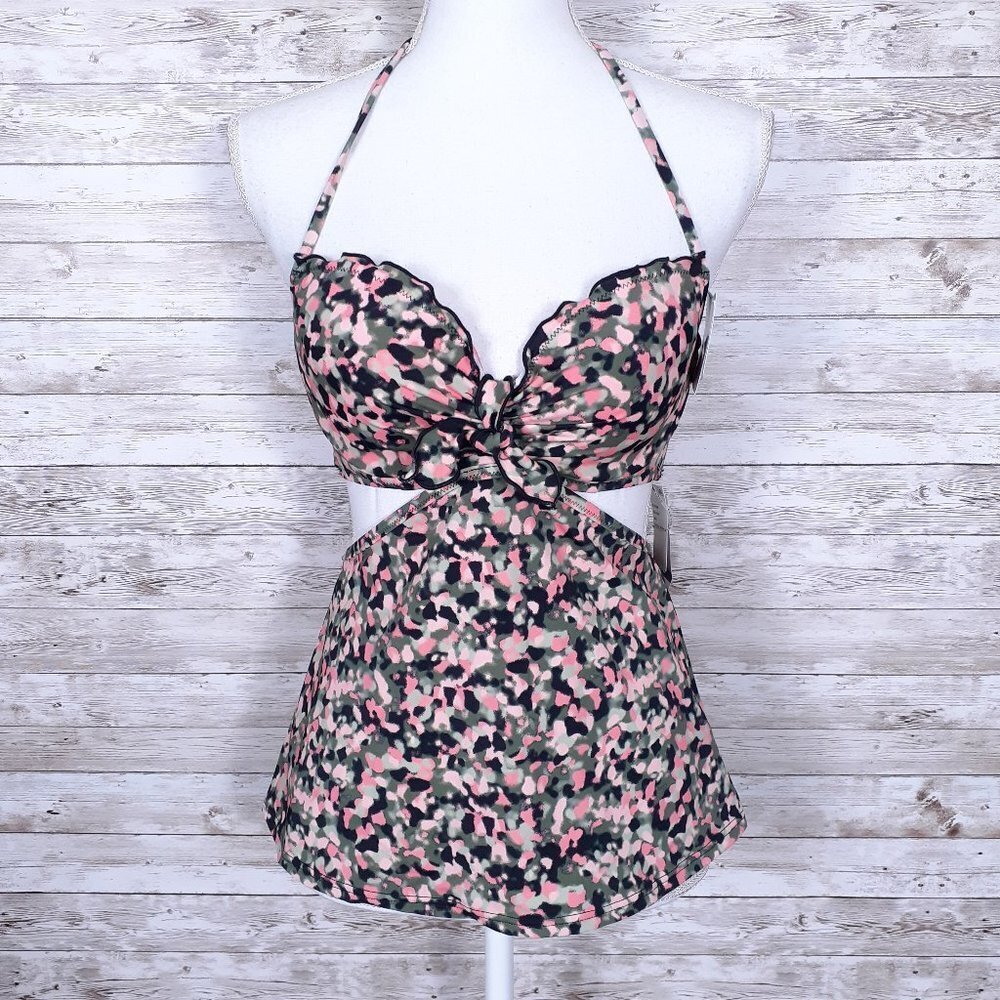 Sundazed Tankini 34C Swim Top Padded Underwire 994